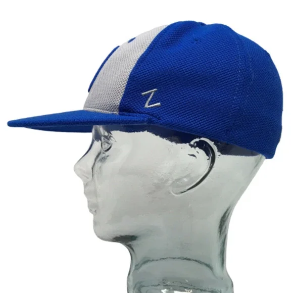 Los Angeles Dodgers Baseball Cap MLB Blue Gray Zephyr Fitted Size M/L Hat - Picture 3 of 8